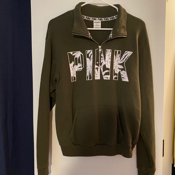 Tops - army green quarter zip